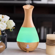 Home Office Bedroom Cool Mist Humidifier Ultrasonic Aroma Essential Oil Diffuser