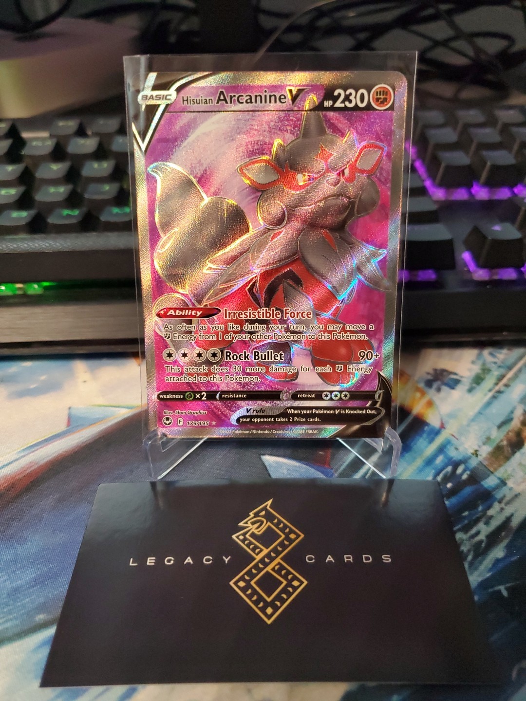 pokemon cards stock tracker Pokemon - Sword & Shield - Silver Tempest - Hisuian Arcanine V main image 0