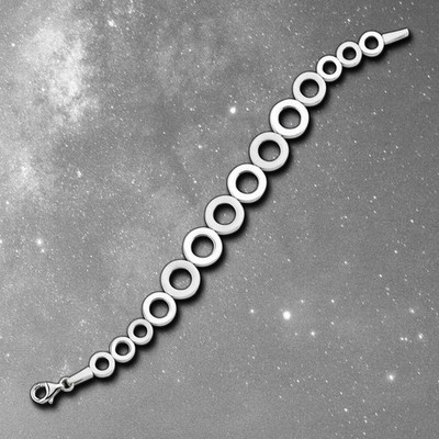 Balia Armband für Damen glänzend - mattiert 925 Sterling Silber 19,5cm BAA0004SP