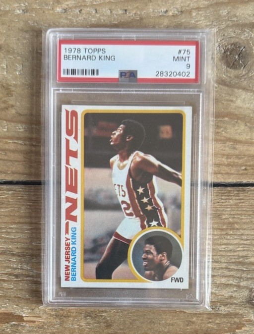 1978 TOPPS #75 BERNARD KING PSA 9 MINT NETS