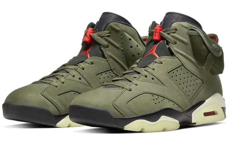 エア ジョーダン 6 レトロ x トラビス スコット 27㎝ Size 9 - Jordan 6 Retro x Travis Scott Mid Olive for sale online