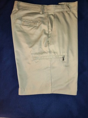 IZOD XFG Men's Beige Golf Shorts Size 34 Athletic Polyester Flat Front