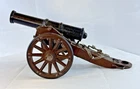 Vintage Cast Metal Miniature Replica Civil War 7" Cannon Desk Display Decor