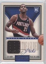 2013-14 Panini Timeless Treasures Treasured Picks Jerseys Allen Crabbe #23 6ix