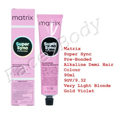 Matrix Super Sync Pre-Bonded 9GV/9.32 Very Light Blonde Gold Violet 90ml