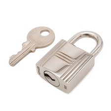 Hermes Cadena Padlock No.100 Key With Metal Silver