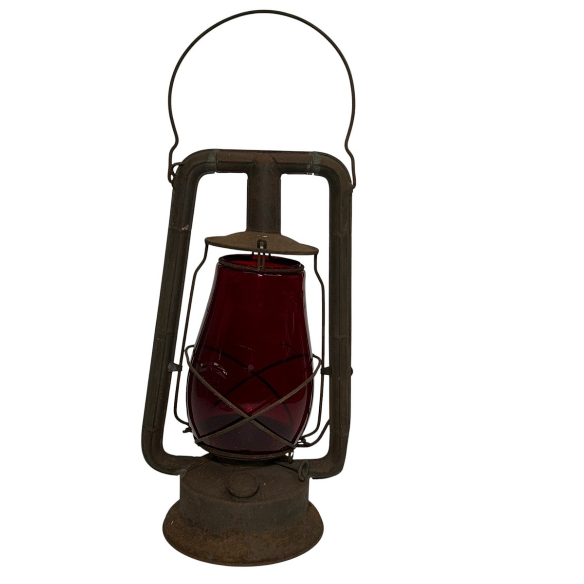 DIETZ MONARCH デイツ モナーク ビンテージ　赤ホヤ Vintage R.E. Dietz Monarch Railroad Red Glass Globe Rustic Gas