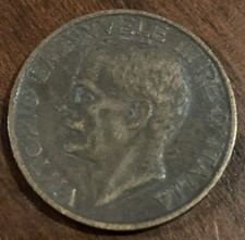 Italy 1922 10 Centesimi Vintage Coin!