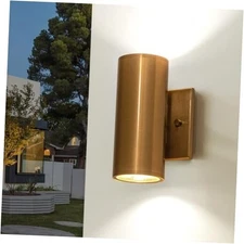Up and Down Lights Outdoor, Modern Gold LED Outdoor Wall Lights Fixture in 2 