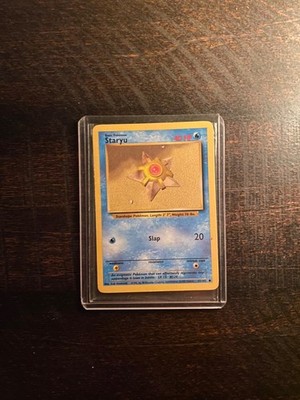 Perfect Condition 1st Edition Pokémon Card Staryu Released in January 1999