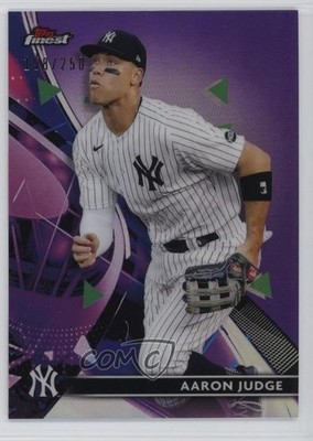 2021 Topps Finest Purple Refractor /250 Aaron Judge #77 0mm3