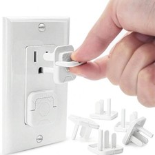 10PCS Baby Safety Outlet Covers Electrical Socket Plug Protector Child Proof Cap