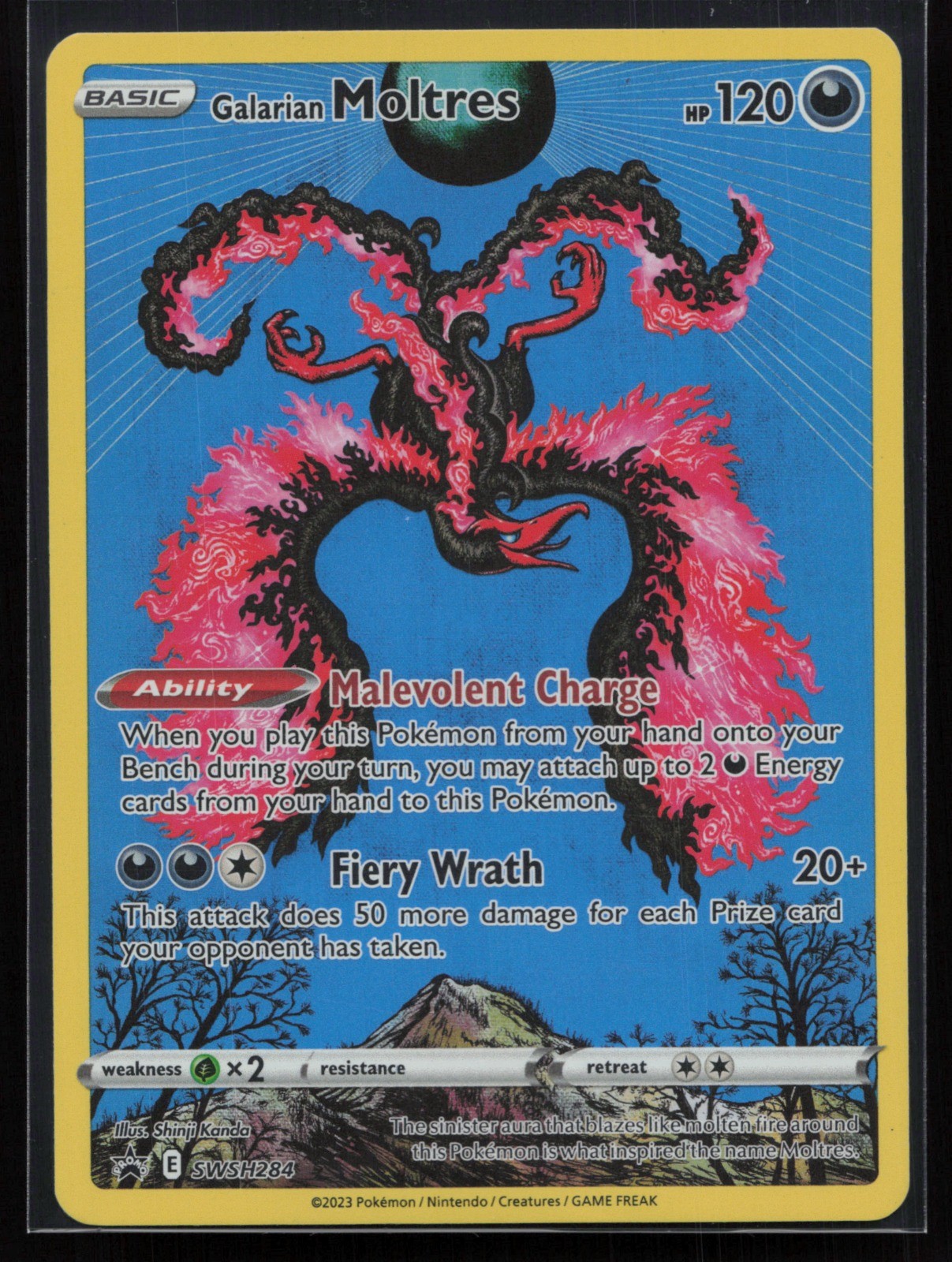 Galarian Moltres SWSH284 SWSH: Sword & Shield Promo Cards Pokemon TCG Card