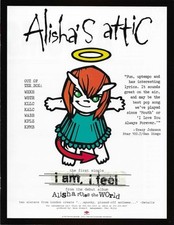 Póster de ALISHA’S ATTIC 1997 raro I am PROMO TRADE AD para mundo como nuevo 8,5x11