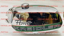 Serbatoio benzina acciaio verniciato cromato e verde Kreidler Florett RS50 modello 1980