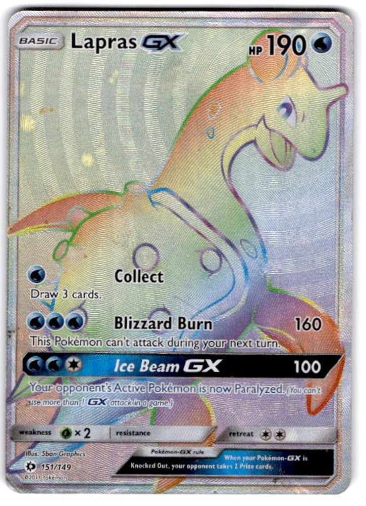 Lapras GX (Secret) Holofoil [SM01 - 151/149]