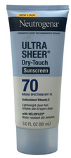 Neutrogena Ultra Sheer Dry-Touch Sunscreen Lotion SPF 70, 3 fl oz, Exp. 11/27