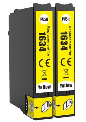 2 kompatible gelbe Tintenpatrone für Epson Workforce WF 2010W 2510WF 2520NF 16