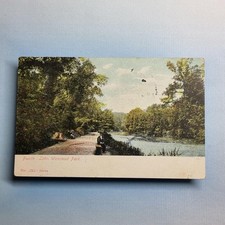 Wanstead Postkarte 1905 London Vororte Vierter See Der Park Zylinder Hut Mann