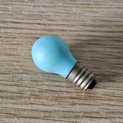 Türkis Glühbirne Gummi Radierer Giftco Sammler Vintage 