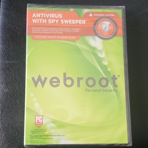 Webroot Antivirus with Spy Sweeper Personal Edition CD for Windows XP/Vista/7