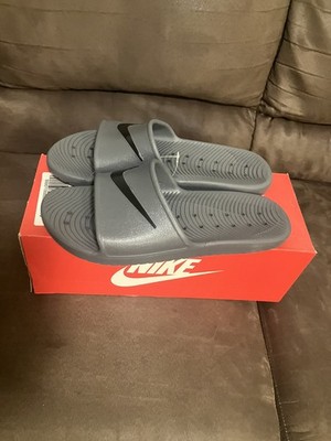 NIB Nike Kawa Shower Slides Dark Grey Sandals Men s Size 16