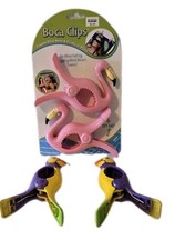 Boca Clips Beach Towel Clips 2 NEW Pink Flamingo 2 Parrot Themed
