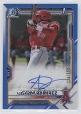 2021 Bowman Chrome Prospects Blue Refractor 126/150 Alexander Ramirez Auto 5h0