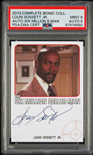 PSA 9 Auto 9 Louis Gossett Jr. 2013 Complete Bionic Signed On Card Autograph