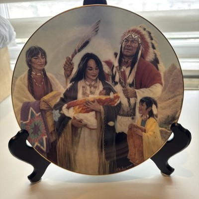 The Naming Ceremony from the Proud Indian Families Plate - Hamilton Collection 