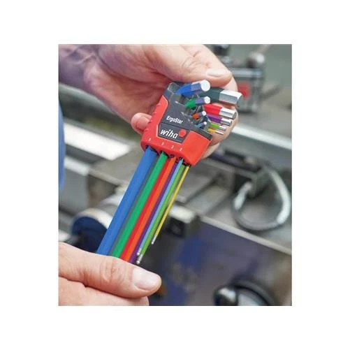 Wiha ErgoStar Colour Hex Ball End L-key Set, 9 Piece WHA43849 - Image 2 of 4