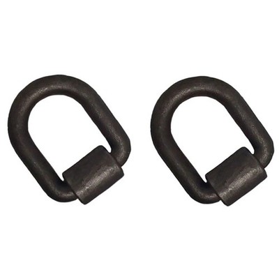 (2 Pack) 1'' Heavy Duty Weld-On Forged D Ring 47,000 Lbs