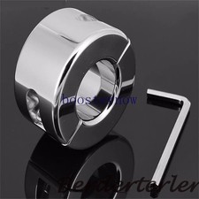 880g Heavy Stainless Steel Scrotum Stretchers Scrotum Ring Locking Pendant Ball