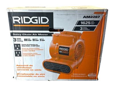 #ad Ridgid 3 Speed Air Mover Daisy Chain Fan 1625 CFM 3 Position Model AM2287 $169.95