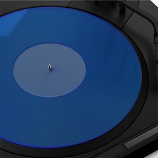 Blue Acrylic Record Player Platter Turntable Mat Vinyl Slipmats Antistatic