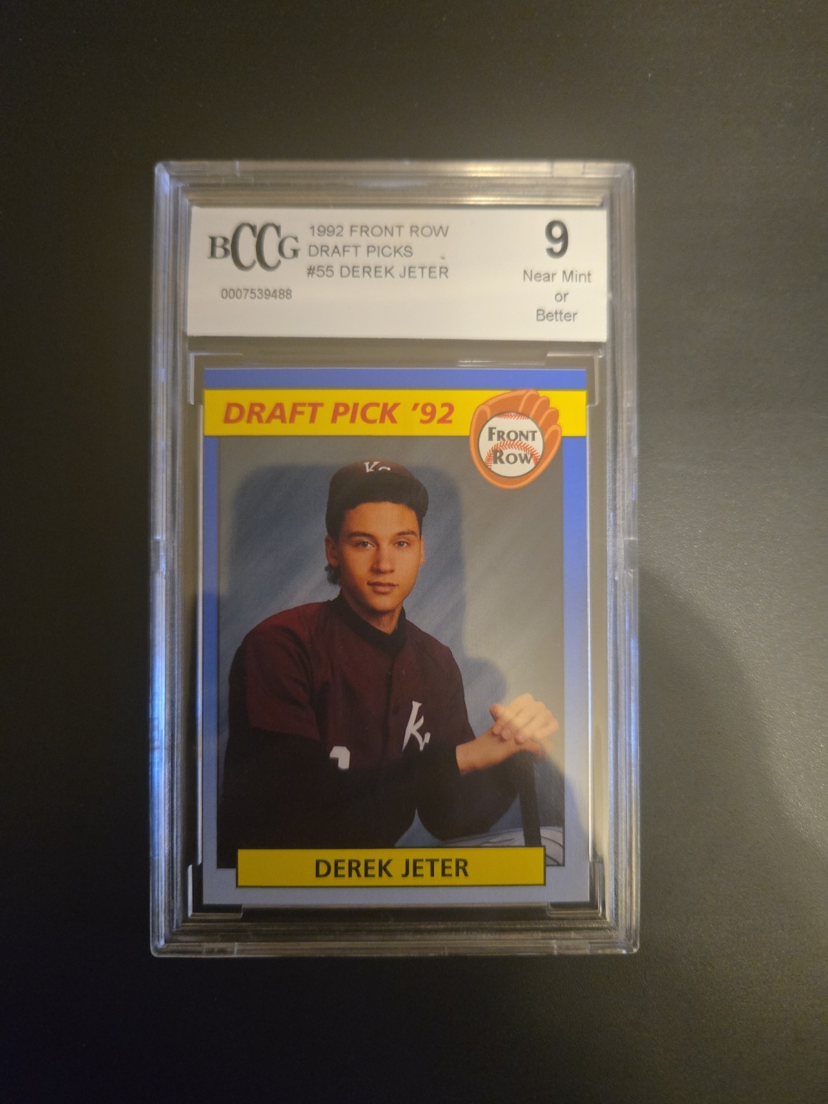 Derek Jeter RC Front Row 1992 Draft Picks #55 Base Yankees BCCG 9