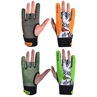 1 Pair Right Left Bowling Gloves for Wristband Bowling Anti-slip Sports Gloves