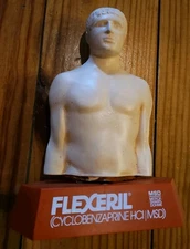 Rare Vintage Merck Medical Torso Anatomy Drug Rep Advertisement Model