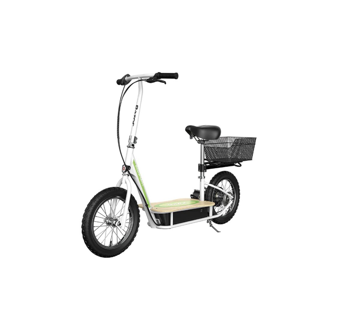 Razor EcoSmart Metro Electric Scooter Bike Padded Seat Wide Bamboo Deck 16" Tire
