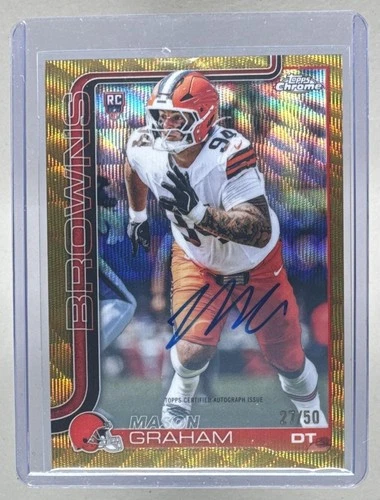 2025 Topps Chrome Mason Graham Gold Wave Refractor (RAW)