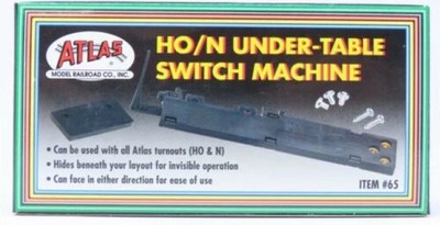 Atlas #65 HO / N Scale Under-Table Switch Machine new MISSING PLATE & SCREWS