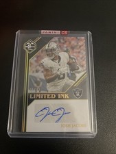 2023 Panini Limited Football Josh Jacobs Limited Ink Gold Spotlight /49 Sealed