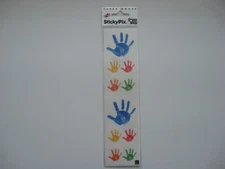 StickyPix Paper House Preschool Stickers . Hand Prints