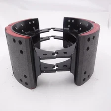 Pair Lined Brake Shoes w/23k FF Grade Brake Lining 4707Q+