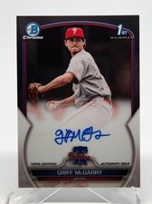 2023 Bowman Chrome GRIFF McGARRY 1st Rookie AUTO CPA-GM Philadelphia Phillies RC