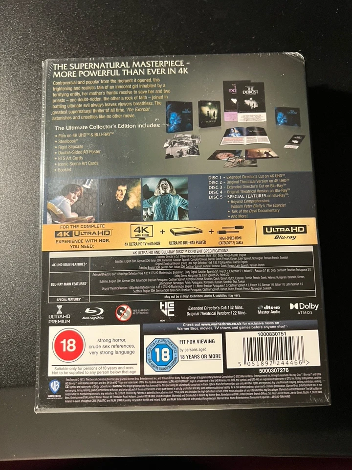 The Exorcist - Collector’s Steelbook (4K UHD + Blu-ray,) 5 Discs UK Damage! Read - Image 2 of 4