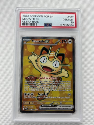 Meowth ex graded PSA 10 for sale on eBay