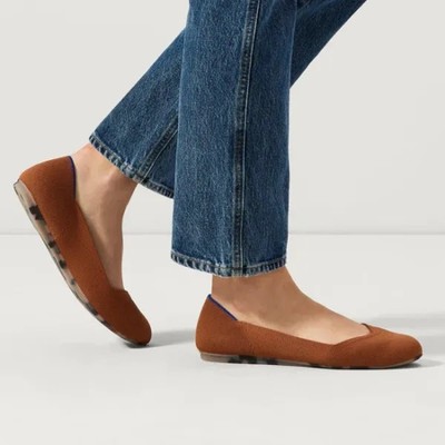 Rothy s The Flat in Brandy Women s Size 8.5