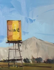 Vibrant Farm Day Landscape Art PRINT Painting by Artist Jose Trujillo 16"x20"