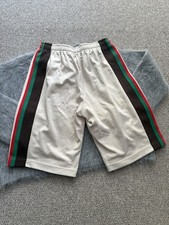 Gucci Men’s Shorts Web Design No Logo Beige Jersey XS